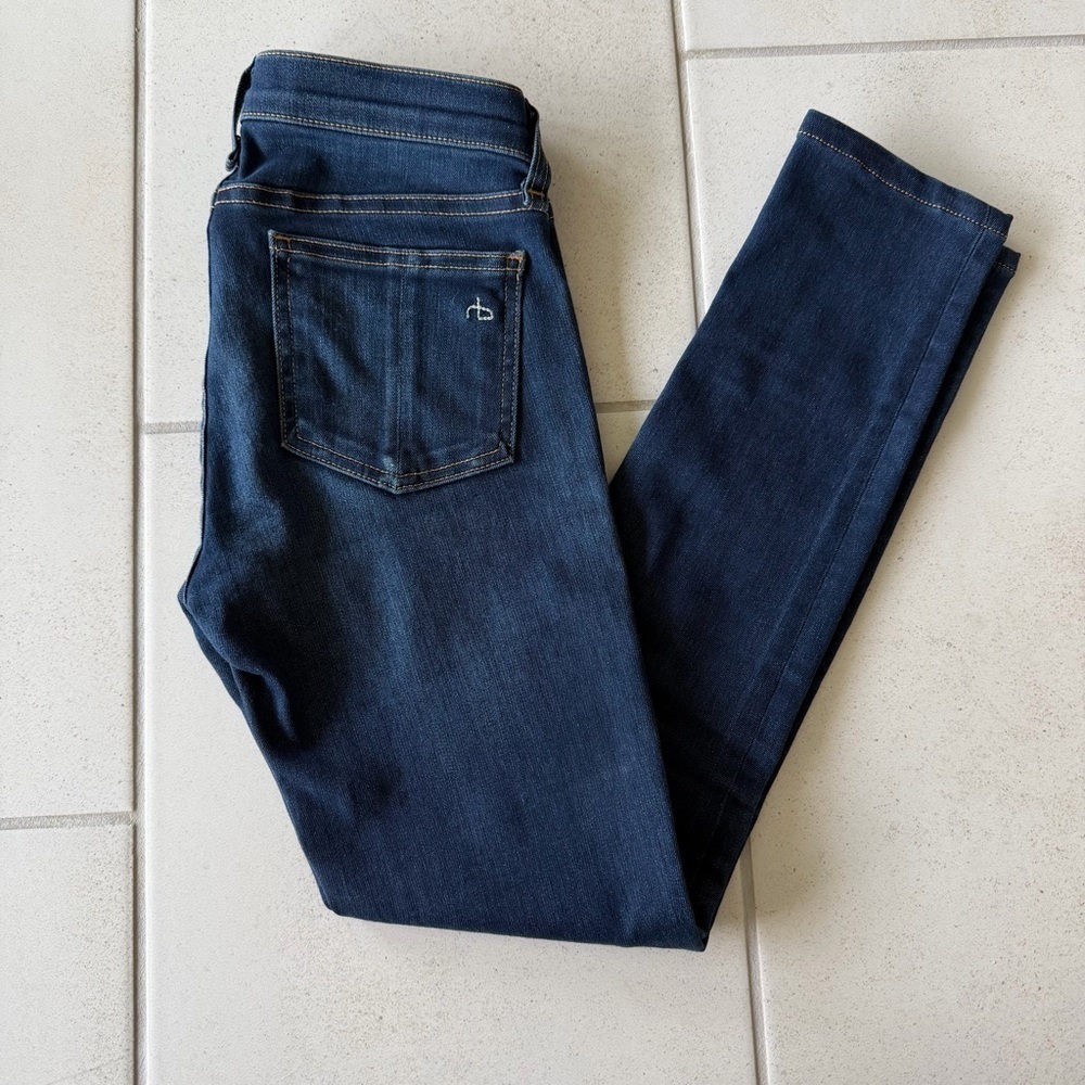 Rag & Bone Dark Denim Skinny Jeans - size 25